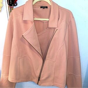 Torrid pink moto jacket 3X